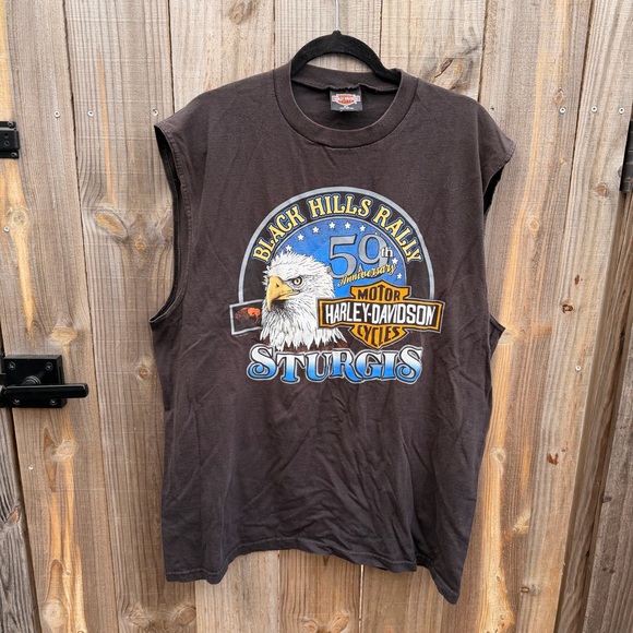 Harley-Davidson Other - Vintage 1999 Harley-Davidson Black Hills Rally 59th Anniversary Tank Tee Size XL
